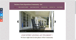 Desktop Screenshot of duchessfarm.com